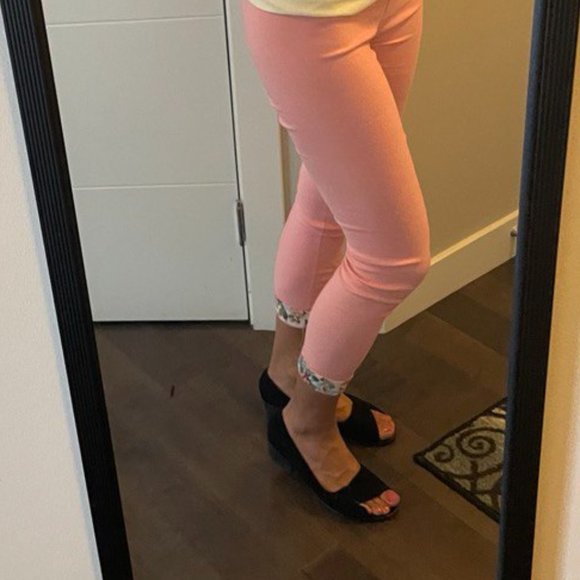 Stunning light pink Legging with floral ankles packet - Picture 4 of 9